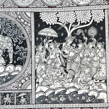 Eternal Tales of Krishna-Handcrafted Pattachitra Masterpiece