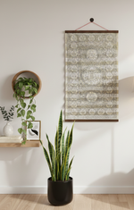 Palm leaf painting