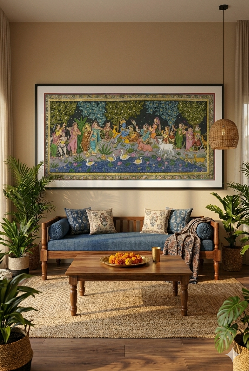 Traditional Pattachitra Wall Art – Odisha Heritage Painting