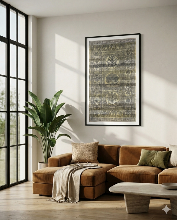 Kalpavriksha Heritage Engraving | Handmade Palm Leaf Painting