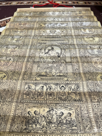 Kalpavriksha Heritage Engraving | Handmade Palm Leaf Painting