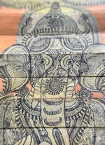 Ganesha Palm Leaf Engraving Painting