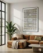 Hand-Etched Ganesha Palm Leaf Art