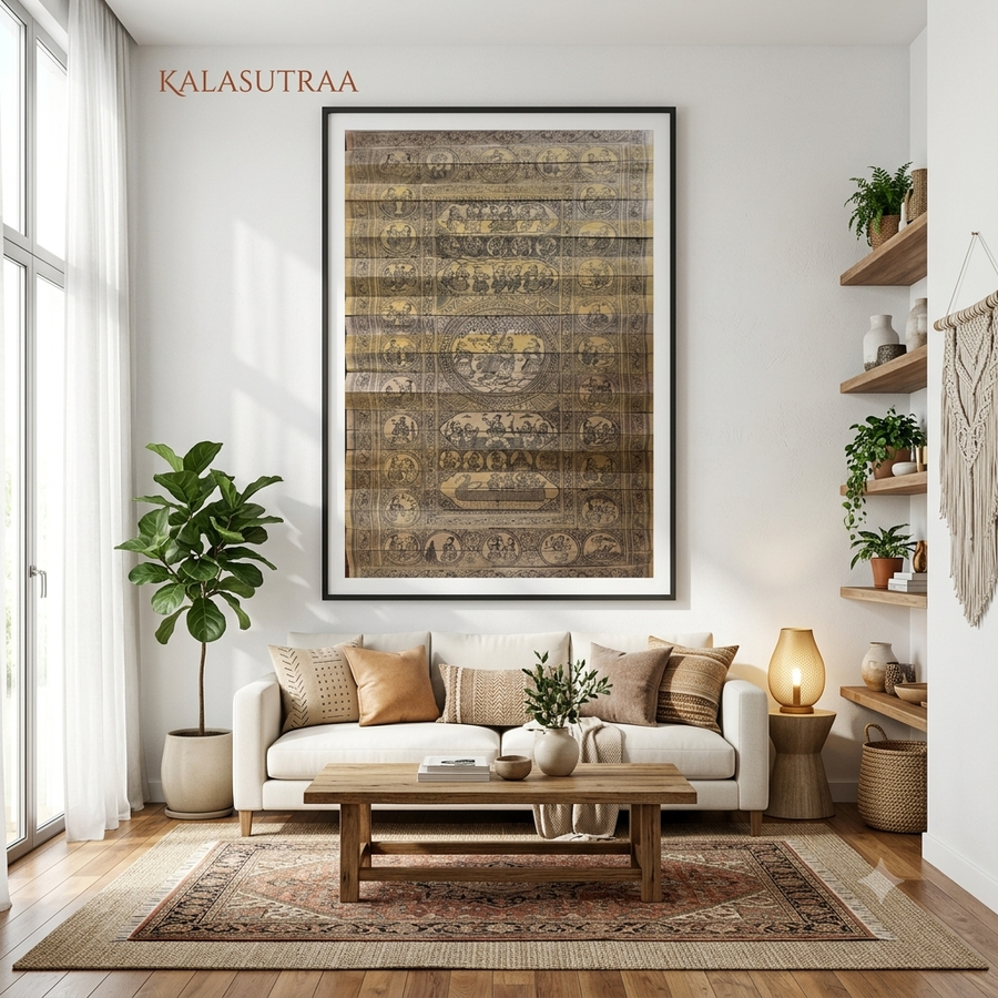 Palm Leaf Painting