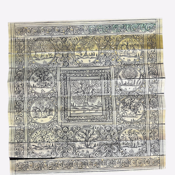 Palm leaf painting