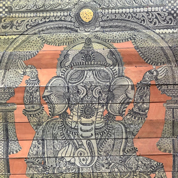 Ganesha palm Leaf painting