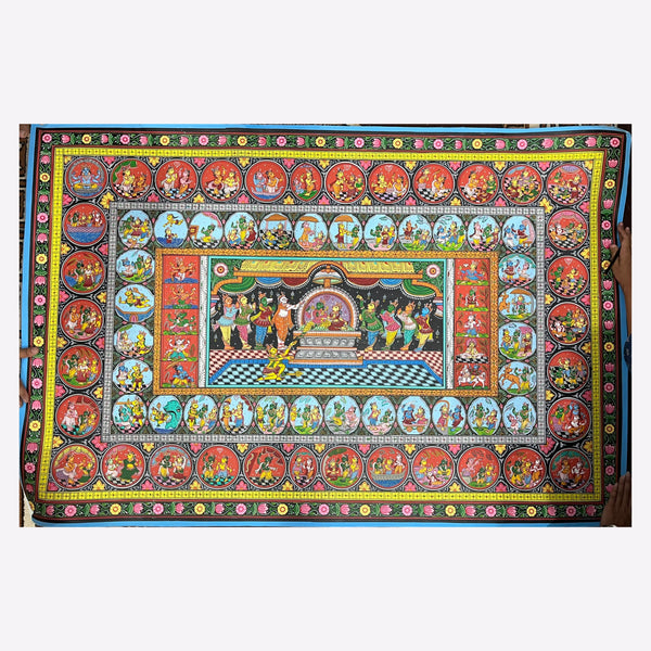 Ram Leela - Hand-Painted Pattachitra Masterpiece