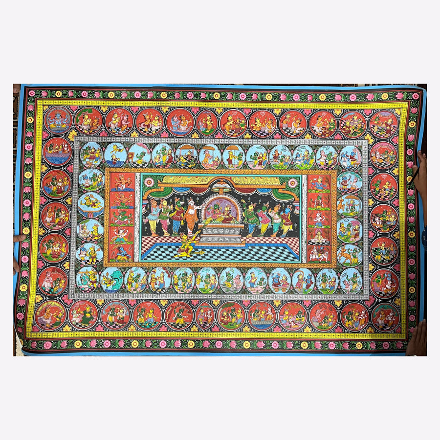 Ram Leela - Hand-Painted Pattachitra Masterpiece