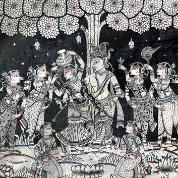 The Celestial Wedding - Traditional Indian Art