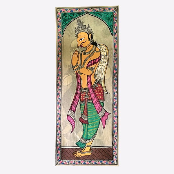 Sacred Wedding Procession - Tussar Silk Painting.