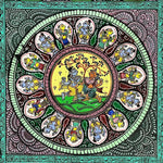 Krishna Leela – Authentic Handcrafted Pattachitra Painting.