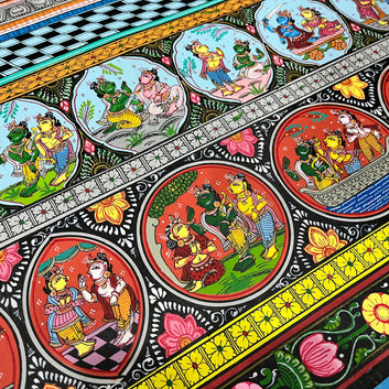 Ram Leela - Hand-Painted Pattachitra Masterpiece