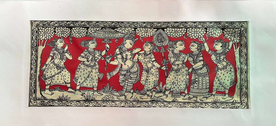Tussar Silk Painting - Traditional Indian Art