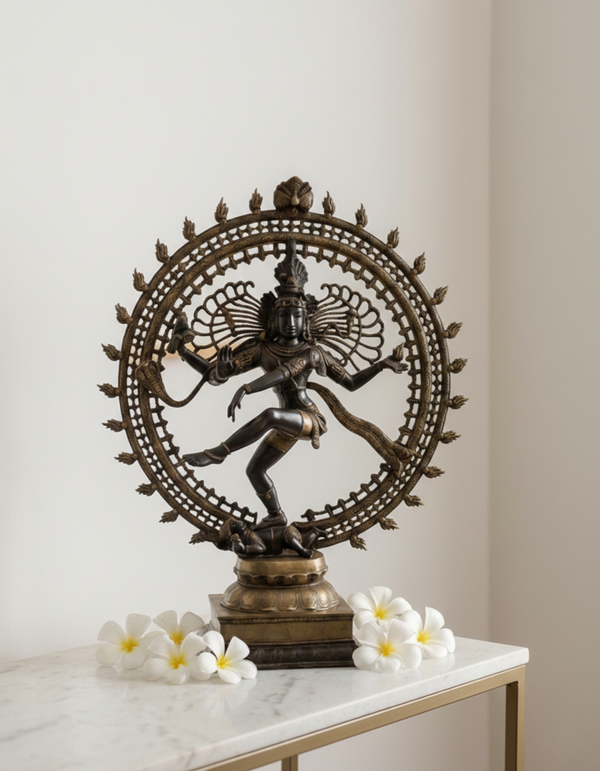 Handcrafted Bronze Nataraja Statue - Lord Shiva Dancing