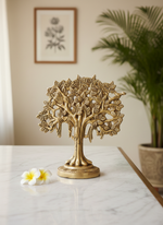 Handcrafted Brass Kalpavruksha with Multiple Ganesha Idols
