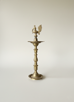 Traditional Peacock Diya - Handcrafted Brass Oil Lamp