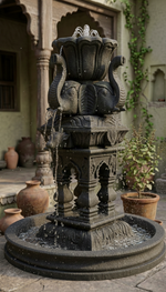 Royal Elephant Design - Multi-Tiered Garden Centerpiece