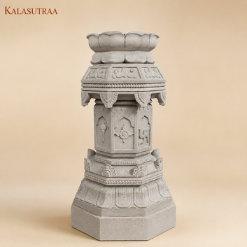 Lotus Heritage Basalt Stone Courtyard Water Fountain