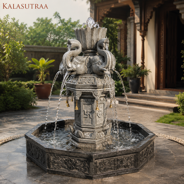 Gajalakshmi Basalt Stone Water Fountain
