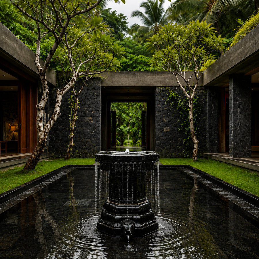 Auspicious water fountain