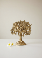 Handcrafted Brass Kalpavruksha with Multiple Ganesha Idols